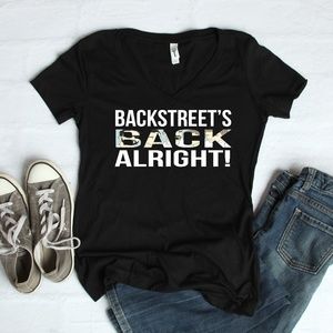 Backstreets Back Alright womens v-neck shirt